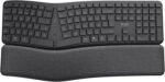 Trust Arvia Wireless Ergonomic Keyboard Silent QWERTY Spanish Bluetooth + 2.4GHz, Multi-Device Split Bluetooth Keyboard with Palm Rest, PC Laptop Mac, Black - Image 11