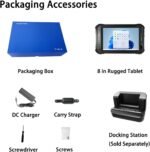 ST9-J Rugged Tablet 1000nits, 8" Windows 11 Pro Industrial Tablet Intel N5100, 8GB+256GB, IP65 Waterproof, 5000mAh, 4G LTE/WiFi/BT 4.2/NFC/GPS (1000 Nits LCD) - Image 9