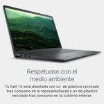 DELL 15 Laptop DC15255-15.6" FHD 120Hz, AMD Ryzen 7 7730U, 16GB RAM, 1TB SSD, AMD Radeon Graphics, HD Webcam, Windows 11 Home, Spanish QWERTY Keyboard, Black - Image 7