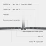 DELL 15 Laptop DC15255-15.6" FHD 120Hz, AMD Ryzen 7 7730U, 16GB RAM, 1TB SSD, AMD Radeon Graphics, HD Webcam, Windows 11 Home, Spanish QWERTY Keyboard, Black - Image 10