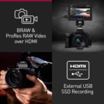 Panasonic LUMIX DC-S5M2XCE Mirrorless Full Frame Camera, LUMIX S 50mm F1.8 Lens, 4K 60P and 6K 30P Recording, Flip Screen, Wi-Fi, Phase Hybrid AF, Active IS, DMW-BLK22 Battery, Black - Imagen 3