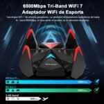 NEWFAST Wi-Fi 7 Adapter WiFi 7 USB Adapter for PC, Tri-Band 6500Mbps USB WiFi Antenna for PC Long Range, Supports MU-MIMO and OFDMA, Compatible with Windows 10/11, WPA3 - Image 3