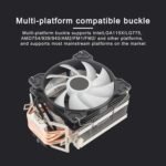 Enfriador de CPU RGB, ventilador de procesador de escritorio, disipador de calor de 4 tubos de cobre con ventilador PWM de 120 mm, SoCompatibi para LGA y AM4 AM3 - Image 9