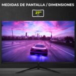 YEYIAN Elysium 27" FHD Flat Gaming Monitor | 1920x1080 | Fast IPS Panel | 178° View | 1000:1 | 180Hz | 16:9 | 16.7M Colors | 1ms OD Response | VESA | DisplayPort 1.2 HDMI 1.4 | YMF-IPF27-M1 - Imagen 9