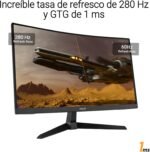 ASUS TUF Gaming VG27VQM1B 27-Inch Full HD Gaming Monitor, Curved, 280Hz, ELMB, 1ms Response Time, FreeSync Premium, 90% DCI-P3, DisplayWidget Center - Image 5
