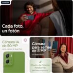 Moto G06 12GB (4GB+8GB RAM Boost)/64GB Color PANTONE TENDRIL, Large Screen 6.88" with Dolby Atmos Sound, 50MP AI Camera System, IP64 Water Protection, 5100mAh Battery - Imagen 3