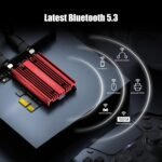 GLOTRENDS AX5400 WiFi 6E PCIe Card with Low Profile Support for Desktop PC, Intel AX210 Chip, 802.11ax, Bluetooth 5.3, Supports Windows 11/10/Linux, Does Not Support Mac OS/Windows 7/XP - Image 6