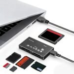 Lector de Tarjetas de Memoria | Adaptador Delgado 6 en 1 Multifunción | Transferencia de Archivos Rápida,para Transferencia de Archivos en Portátil Ordenador Teléfono Cámara Fotografía Viajes Exterior - Imagen 4