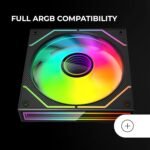 Mars Gaming MF-3DPROX2R, Kit 2x 120mm Fans, Inverted Blades, ARGB Triple Infinity Mirror 360° Lighting, PWM Control, FDB Bearings, PC Fans with Full ARGB Compatibility, Black - Imagen 6