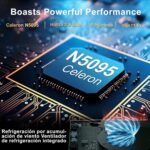 Ruzava Celeron N5095 Laptop 15.6 Inch 2.9 GHz Win11 Pro 8GB 256GB SSD Expansion 1TB 5G WiFi BT4.2 HDMl USB 3.0 Portable with Wireless Mouse and Spanish Keyboard Membrane – Silver-003 - Image 4