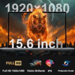 Ruzava Celeron N5095 Laptop 15.6 Inch 2.9 GHz Win11 Pro 8GB 256GB SSD Expansion 1TB 5G WiFi BT4.2 HDMl USB 3.0 Portable with Wireless Mouse and Spanish Keyboard Membrane – Silver-003 - Image 6