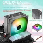 TR Assassin King 120SE ARGB CPU Air Cooler, 5 Heat Pipes, TL-C12C-S PWM Quiet with S-FDB Bearing, for AMD AM4/Intel 1150/1151/1200/1700 - Imagen 4