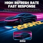 CRUA 24" Curved Gaming Monitor, 165Hz/200Hz Computer Monitor, FHD 1920x1080, 99% sRGB, AMD FreeSync, Blue Light Filter, for Gaming & Office, Wall Mountable- White - Image 5