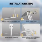 CRUA 24" Curved Gaming Monitor, 165Hz/200Hz Computer Monitor, FHD 1920x1080, 99% sRGB, AMD FreeSync, Blue Light Filter, for Gaming & Office, Wall Mountable- White - Image 6