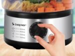 BEPER BC.261 5 Litre Steamer with Timer – Steamer Cooking Steamer Rice, Fish, Ravioli, Vegetables and Meat, BPA Free - Imagen 4