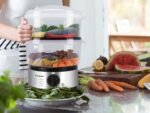 BEPER BC.261 5 Litre Steamer with Timer – Steamer Cooking Steamer Rice, Fish, Ravioli, Vegetables and Meat, BPA Free - Imagen 7