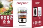 BEPER BC.261 5 Litre Steamer with Timer – Steamer Cooking Steamer Rice, Fish, Ravioli, Vegetables and Meat, BPA Free - Imagen 10