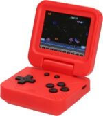 Silvergear® Consola de juegos portátil retro plegable en color rojo | 240 juegos clásicos | Consola de videojuegos compacta para niños y adultos | Pantalla a color de 2,8 pulgadas - Imagen 8