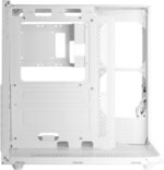 Mars Gaming MC-INFINIOLITE, ATX Gaming Case, Continuous Curved Tempered Glass Without Frame, Glass Top Panel, Double Camera Structure, Support Liquid Cooling up to 240mm, USB-C, White - Imagen 10