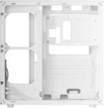 Mars Gaming MC-INFINIOLITE, ATX Gaming Case, Continuous Curved Tempered Glass Without Frame, Glass Top Panel, Double Camera Structure, Support Liquid Cooling up to 240mm, USB-C, White - Imagen 11