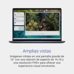 Dell Inspiron 16 5645 16:10 FHD+ Laptop, AMD Ryzen 7 8840U, 16GB RAM, 1TB SSD, AMD Radeon Graphics, Windows 11 Home, Spanish QWERTY Backlit Keyboard Midnight Blue - Image 4