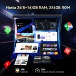 W90 11 Inch Tablet Android 15 – Gemini Ai, 24GB RAM+ 256GB ROM(2TB TF) Octa-Core T615, Widevine L1, TÜV, 1920 x 1200 FHD, 4G LTE/5G WiFi, 8000 mAh, Camera 16MP+8MP, GPS, Gaming Tablet - Image 7