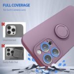 ABITKU iPhone 16 Pro Max Case with Ring Holder Slim Design Liquid Silicone Magnetic Car Mount (with Wrist Strap Lanyard), iPhone 16 Pro Max Case 6.9 - Image 7