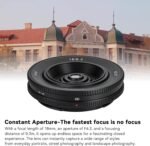 7artisans 18mm F6.3 Ultra Thin APS-C Lens for MFT M4/3 Mirrorless Compact Cameras for Panasonic GF1 GF2 GF3 GF5 GF6 GF7 GF8 GF9 G1 G2 G3 G4 G5 G6 G85 GH1 GH4 GH5 - Imagen 4