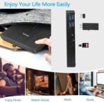 Guamar External CD DVD Drive, USB 3.0 Type C CD/DVD ROM +/-RW Reader Burner with SD/TF Slot and 2 USB/Carrying Case, Portable Optical Disc Drive for Laptop PC Desktop - Image 7