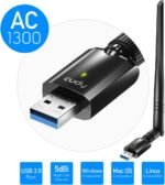 Cudy WU1400 AC1300Mbps WiFi Antenna USB 3.0 WiFi Adapter for PC, WiFi Dongle, 5Ghz/2.4Ghz, 5dBi High Gain Antenna, Support Windows 7/8/8.1/10, Mac OS, Linux - Imagen 3