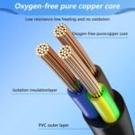 CERRXIAN 6.5FT EU Conversion Cable for PowerCon AC, 3 Pin 1.5mm² 15awg 90 Degree EEC 7/7 Male to PowerCon A Type Audio Speaker Altator Power Cable (2M) - Image 5