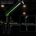 Invision VORTEX Soporte Brazo Monitor Gaming Pantallas 27 a 57 Pulgadas | Curvo y UltraWide | Alimentación USB de 5 V | Luces LED RGB Integradas con 14 Modos | Soporta Hasta 18 kg (VR200) - Imagen 7