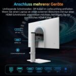 KTC 320hz Gaming Monitor 27 Inches, 300Hz240hz, QHD Monitor White, Fast IPS, 1ms, 2K 2560 x 1440P, Freesync & G-Sync, 144% sRGB, HDR400, Low Blue Light, VESA 100x100, DP1.4/HDMI 2.1 - Image 8