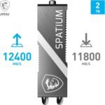 MSI SPATIUM M570 Pro PCIe 5.0 NVMe M.2 SSD 2TB FROZR - Image 3