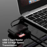 USB C SD Card Reader, 3in 1USB C to SD/Micro SD/USB 2.0 Adapter, TF Memory Card Reader Compatible with Type-C Devices such as Samsung, MacBook, Laptop, Tablet, etc. - Imagen 6