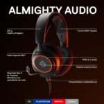 SteelSeries Arctis Nova 3 - Wired Gaming Headset Multisystem - Hi-Fi Controllers - 360° Spatial Audio - RGB Lights - Memory Foam Pads - Ultralight - PC, PS5, PS4, Switch - Imagen 4