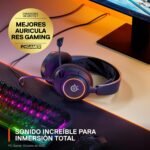 SteelSeries Arctis Nova 3 - Wired Gaming Headset Multisystem - Hi-Fi Controllers - 360° Spatial Audio - RGB Lights - Memory Foam Pads - Ultralight - PC, PS5, PS4, Switch - Imagen 5