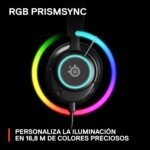 SteelSeries Arctis Nova 3 - Wired Gaming Headset Multisystem - Hi-Fi Controllers - 360° Spatial Audio - RGB Lights - Memory Foam Pads - Ultralight - PC, PS5, PS4, Switch - Imagen 11