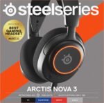 SteelSeries Arctis Nova 3 - Wired Gaming Headset Multisystem - Hi-Fi Controllers - 360° Spatial Audio - RGB Lights - Memory Foam Pads - Ultralight - PC, PS5, PS4, Switch - Imagen 16