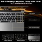 2026 Laptop, 15.6 Inch IPS FHD 1920×1080 Laptop, Core i5-7Y54 Portable Processor, 16 GB RAM, 512 GB SSD, Slim Laptop PC with Backlit Keyboard Notebook - Image 5