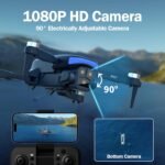 Drone with 1080P HD Camera, 90° Adjustable Lens, Foldable Drone with Brushless Motor, Gesture Control, One Touch Takeoff, 3D Swivels, Headless Mode, Great for Beginners and Adults - Imagen 3