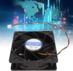 Annadue 12cm High Contour High Speed Cooling Fan 120 X 38mm 6000RPM 12V 2.7A 4 Pin FG Black Fan for Computer Case for Servers - Image 3
