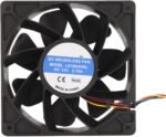 Annadue 12cm High Contour High Speed Cooling Fan 120 X 38mm 6000RPM 12V 2.7A 4 Pin FG Black Fan for Computer Case for Servers - Image 9