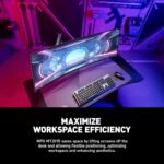 MSI MPG MT201R RGB Single Monitor Mount Arm, Supports 17 to 49 Inch Screens and 44 Pounds, VESA Compatible, High Adjustable Gas Spring Bracket - Imagen 6