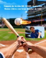 Sports Camera, 1080P HD, Mini Action Video Camera 120° Camera Helmet Motorcycle Bike Camcorder with Night Vision Screen, Magnetic Mounting Various Accessories for Sports and Activities - Imagen 3