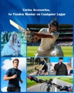 Sports Camera, 1080P HD, Mini Action Video Camera 120° Camera Helmet Motorcycle Bike Camcorder with Night Vision Screen, Magnetic Mounting Various Accessories for Sports and Activities - Imagen 5