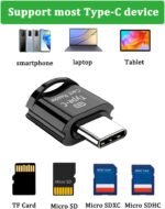 Micro SD/TF Type C Card Reader, USB C to Micro SD SDHC SDXC Memory Card Reader, Type C Card Reader, Compatible with iPhone 15, Windows Lixus, Samsung Galaxy, MacBook - Image 3