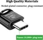 Micro SD/TF Type C Card Reader, USB C to Micro SD SDHC SDXC Memory Card Reader, Type C Card Reader, Compatible with iPhone 15, Windows Lixus, Samsung Galaxy, MacBook - Image 4