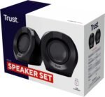 Trust Polo Speakers PC 2.0 Compact 8W (4W RMS), 3.5mm Audio Jack Connection, USB Power, Volume Control, Small Speaker, Speakers for Laptop, Computer - Black - Image 10