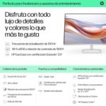 HP 532sf - 31.5" FHD Monitor (1920x1080, VA, 100 Hz, 7ms, 99% sRGB, 300 Nits, Contrast 3000:1) Black with Silver Support - Image 4